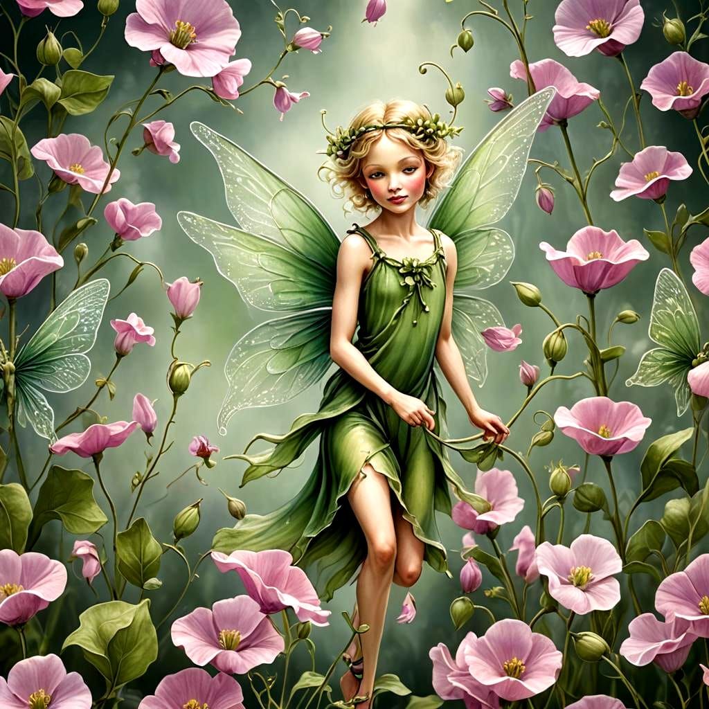 Sweetpea Fairy Generated by AI