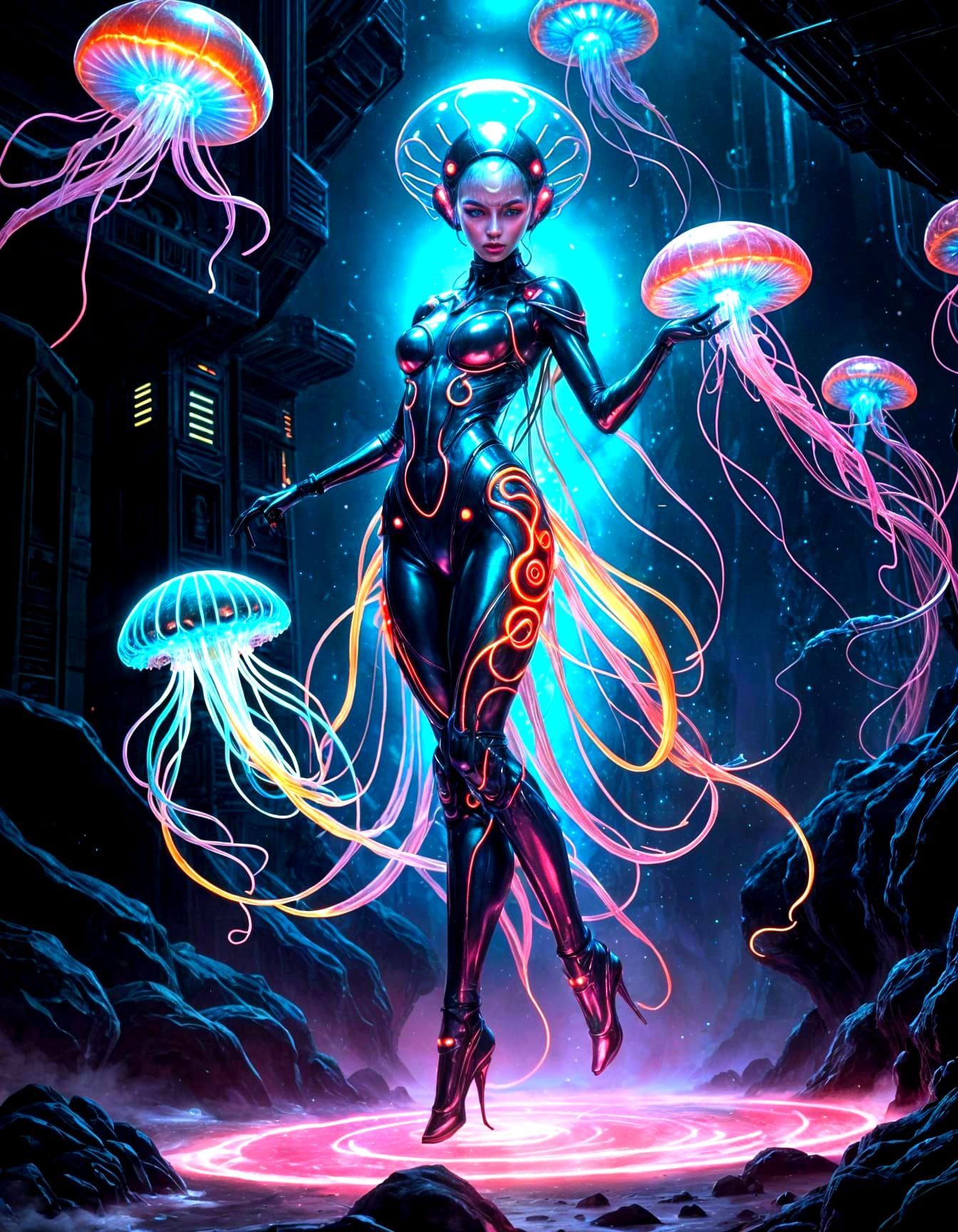 Alien Jellyfish Warriors