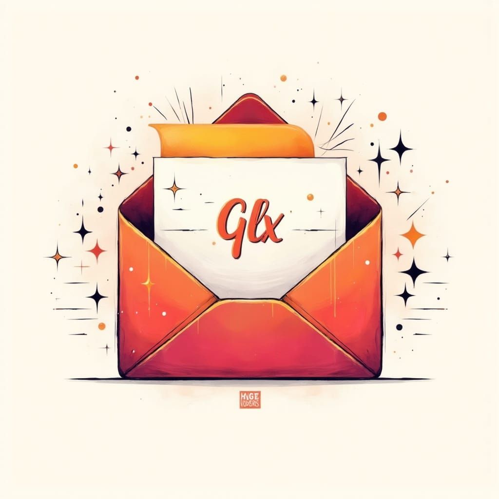Modern Tech Logo for Glx Hot Sender in Digital Art