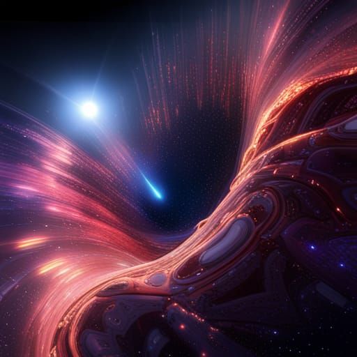 Cosmic Wormhole in Galactic Nebula Space Vista