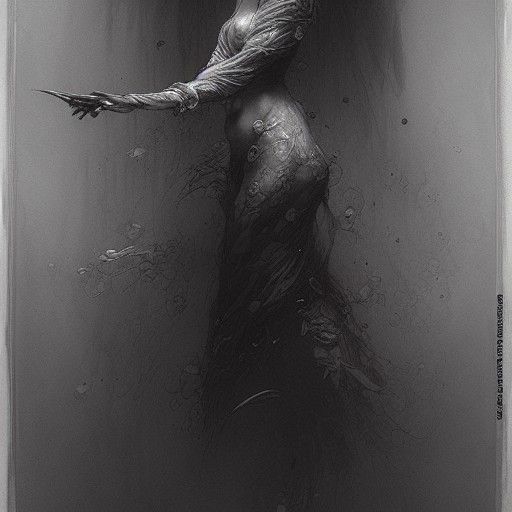 Elegant Woman in Manga Style