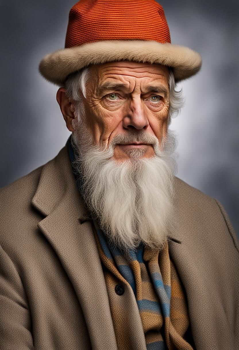 Man in Streimel: Professional Portrait Photography