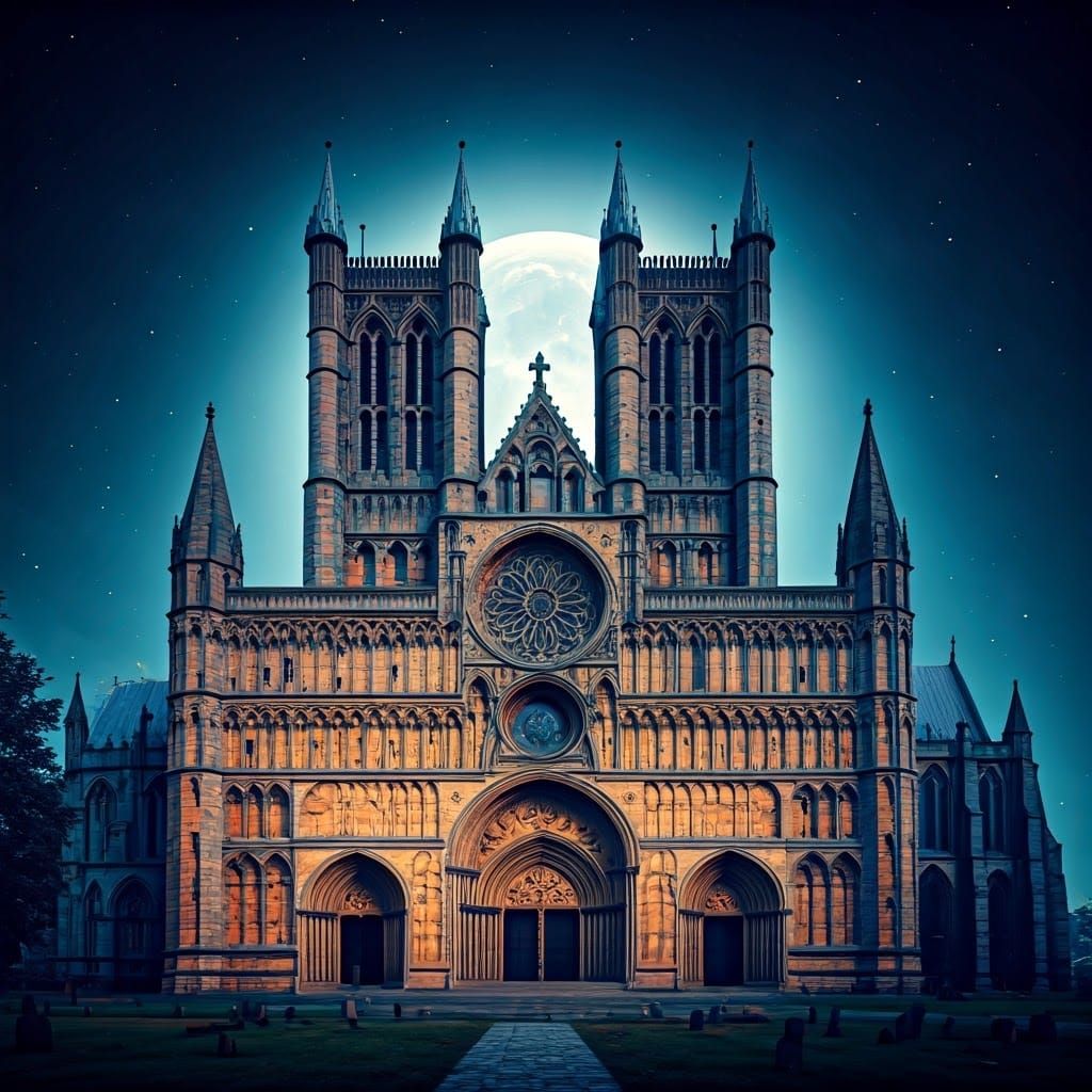Bizarre Lincoln cathedral