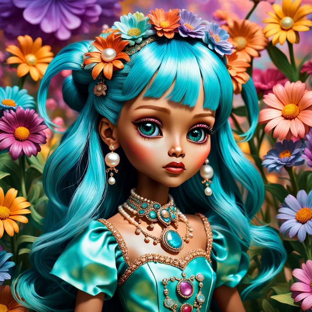 Feisty Little Ms HyperGriff-Zing patchouliwork living doll by artist "rotifer" photoflowering dreamiful florgeous backgr...
