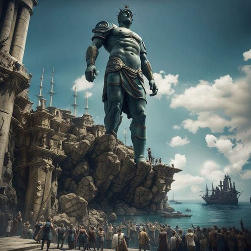 Colossus of Rhodes: Dark Fantasy Masterpiece