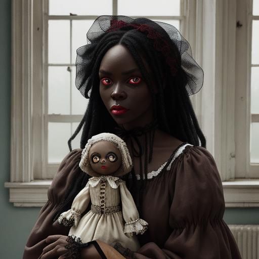 Creepy Dolls: Hyperrealistic Portrait of a Girl