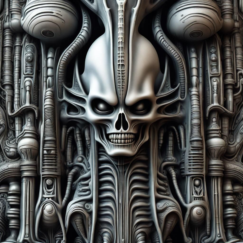 Biopunk Airbrush Art in Filmic 3D