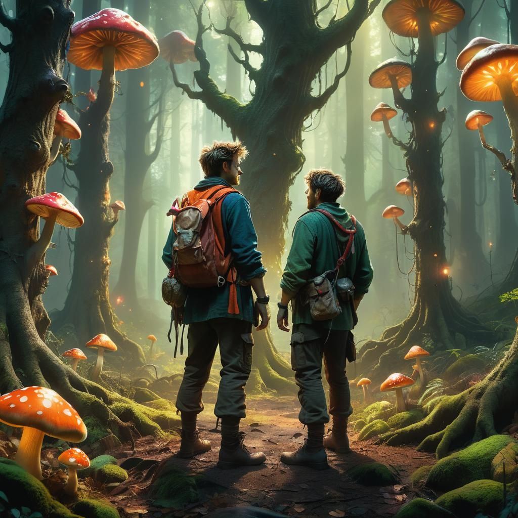 Harry Porker in Mystical Forest: Fantasy Concept Art