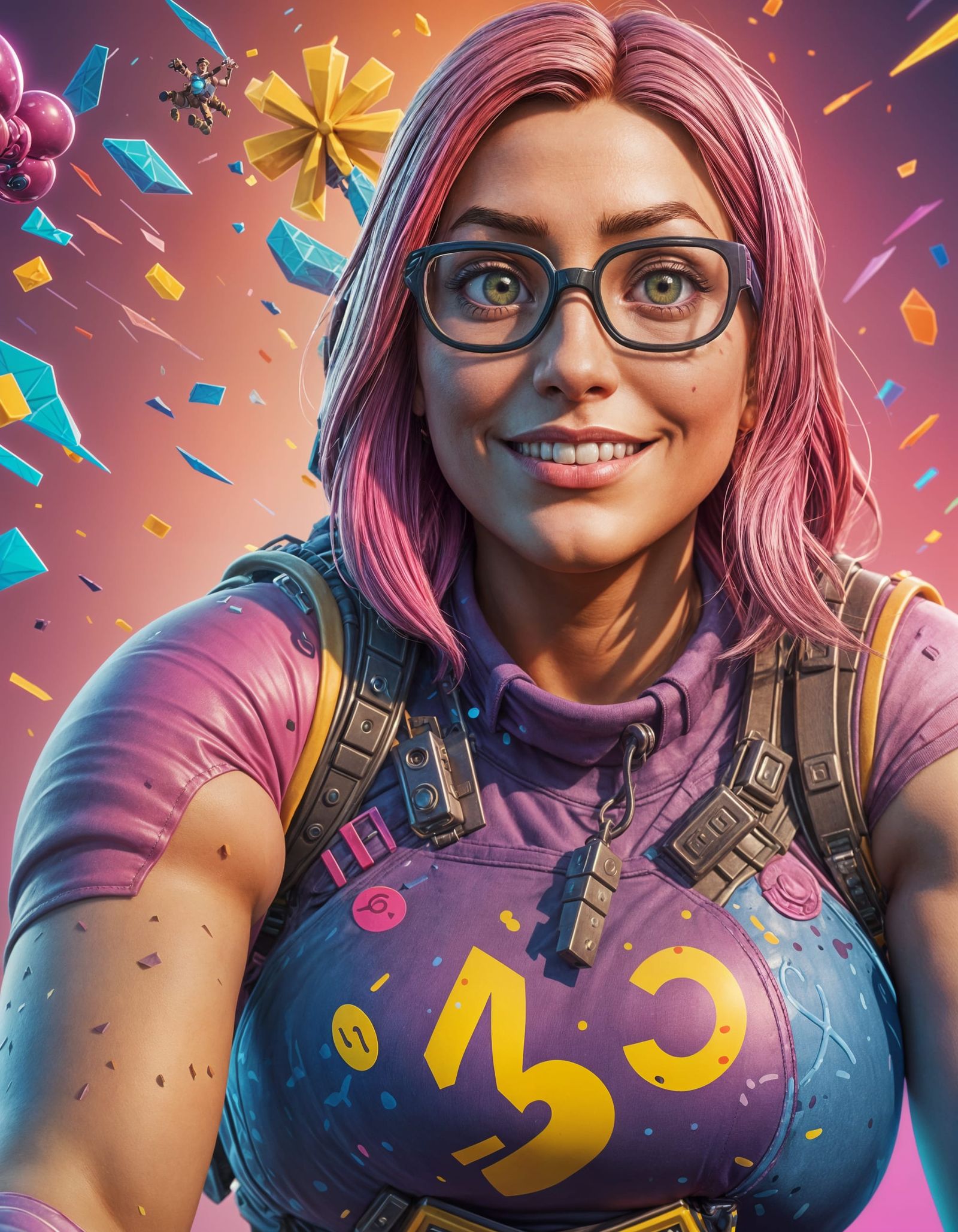 Fortnite Character Concept Art in Pixar Style