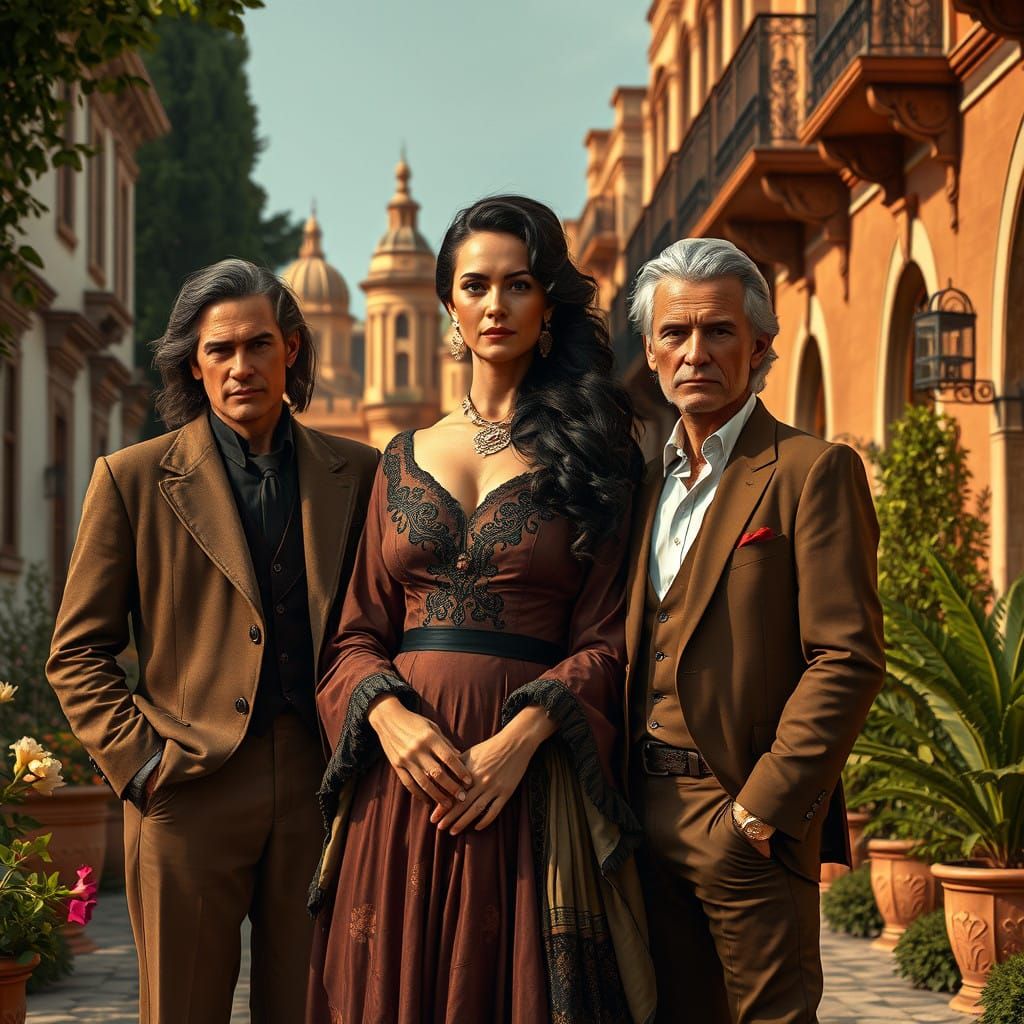 Romantic Matriarch in Golden Oviedo