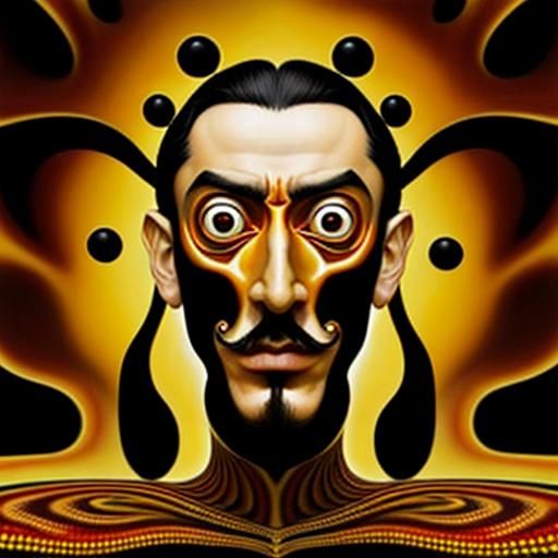 Surreal Pop Art with Fractal Optical Illusions