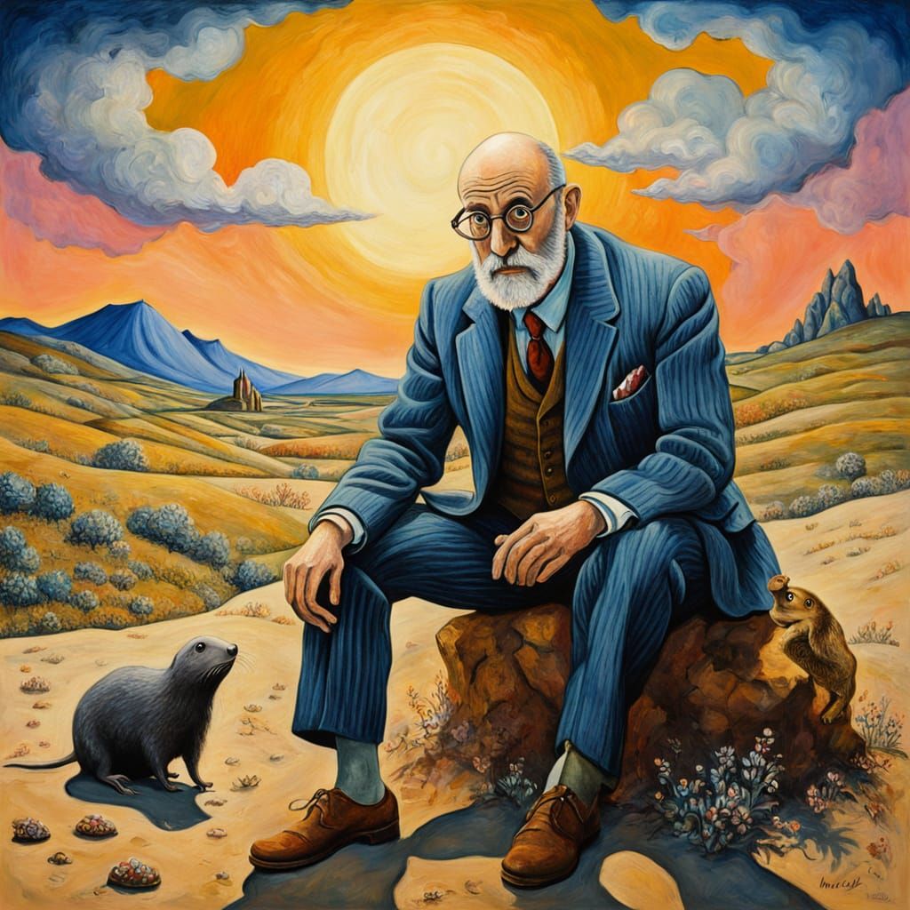 Surreal Encounter with a Friendly Mole