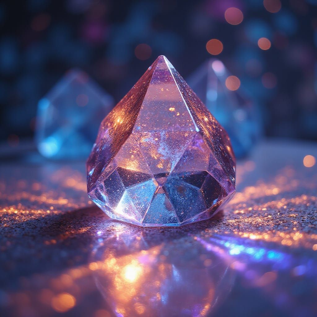 Spectacular Prism of Iridescent Radiant Light in Stained Gla...