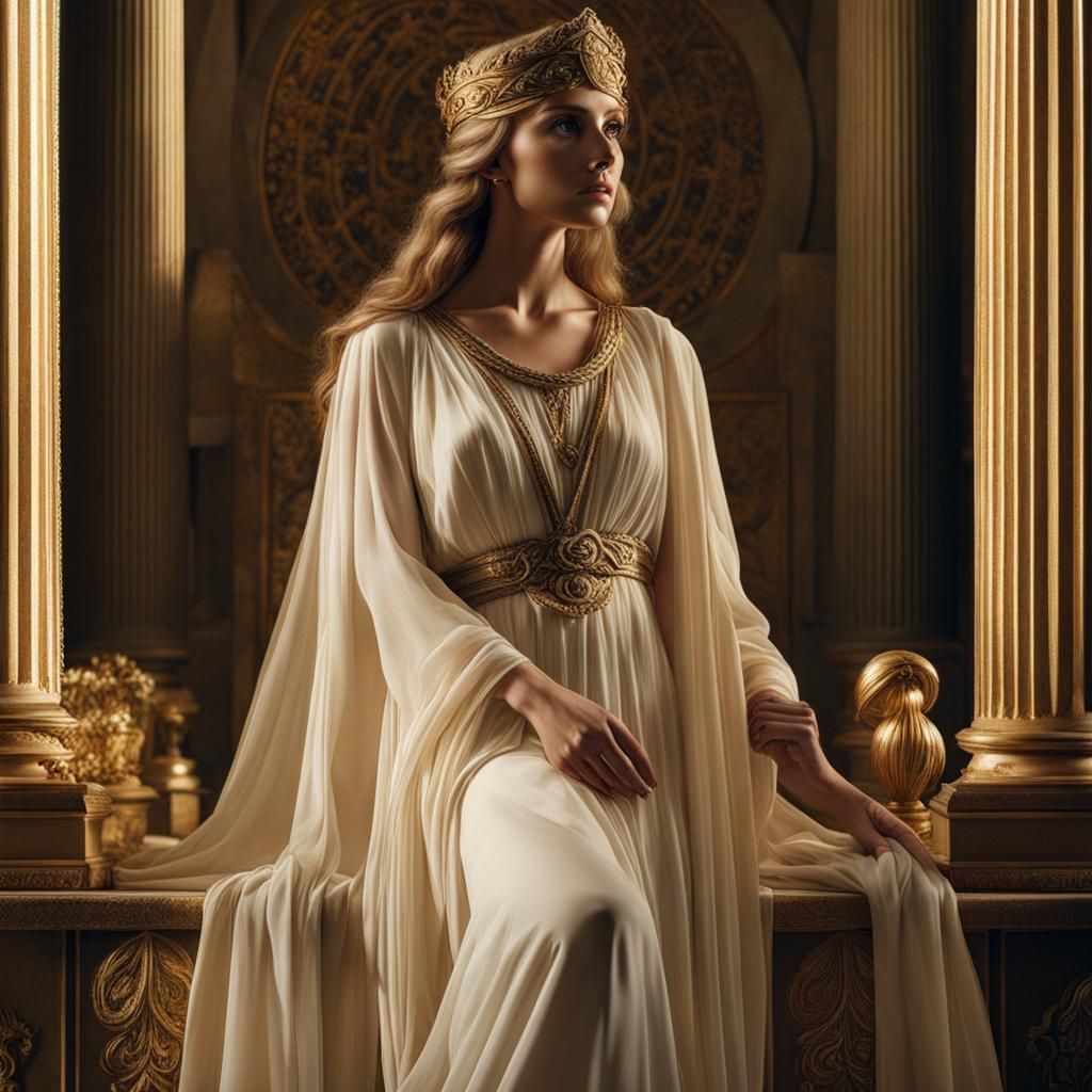 Penelope, Odysseus's Wife, in Traumacore Style