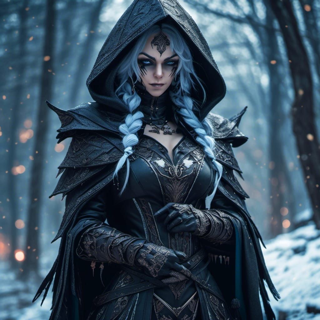 Epic Fantasy Portrait of a Drow Assassin