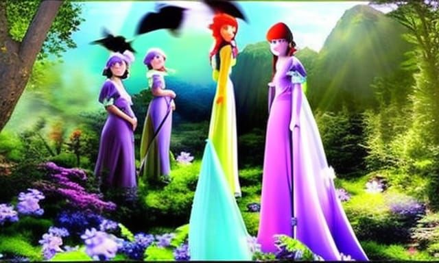 Enchanted Glade Awakening With Flying Pixies