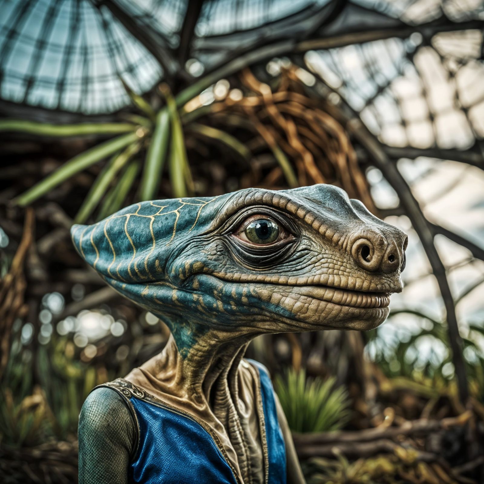 Exotic Aliens Celebrate in Surreal Restaurant: Photo