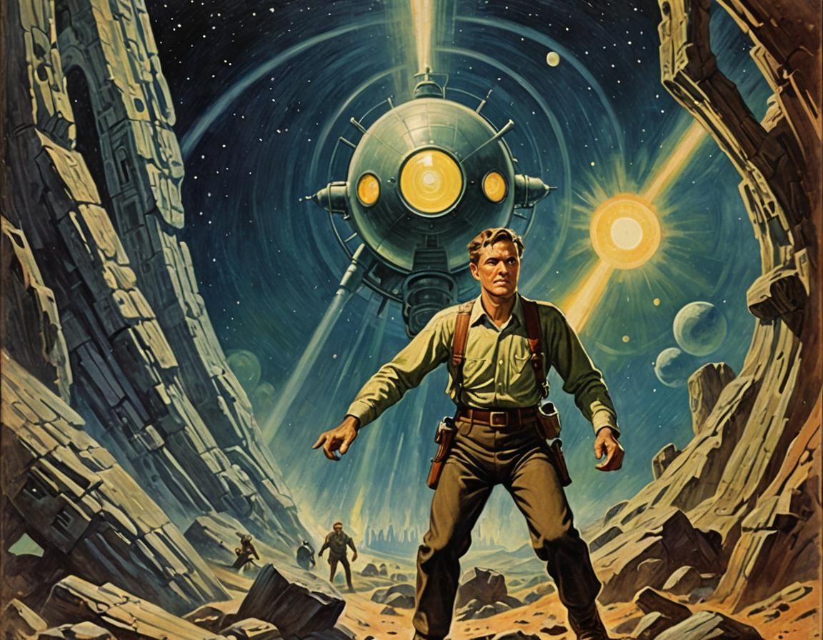 Pulp Magazine Cover Art Illustration