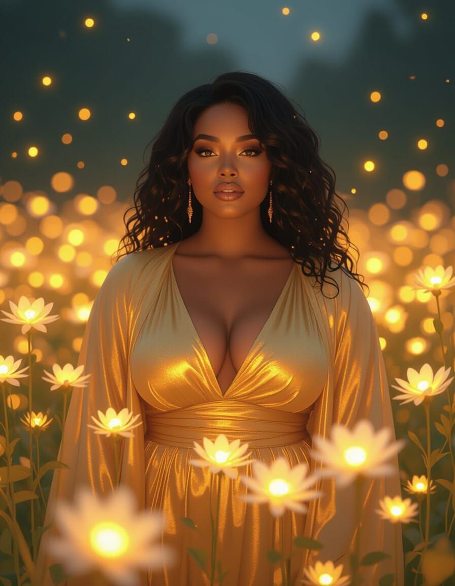 Bioluminescent Beauty in Greg Rutkowski Style