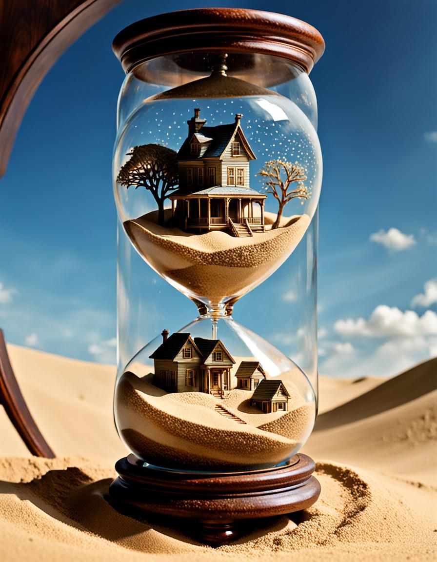 Miniature Prairie Village Buried by Time