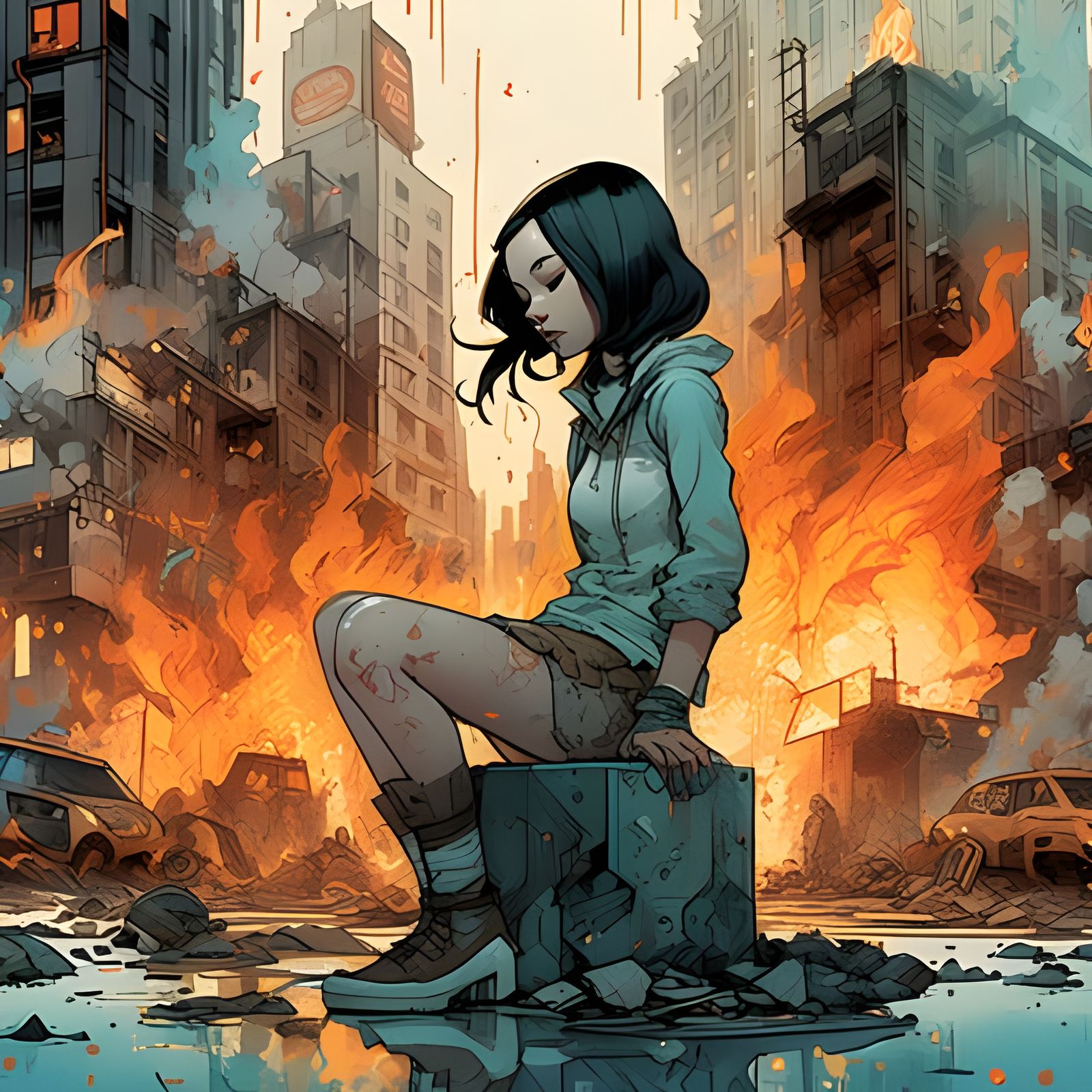 Abstract AI Image Generated From Empty Prompt