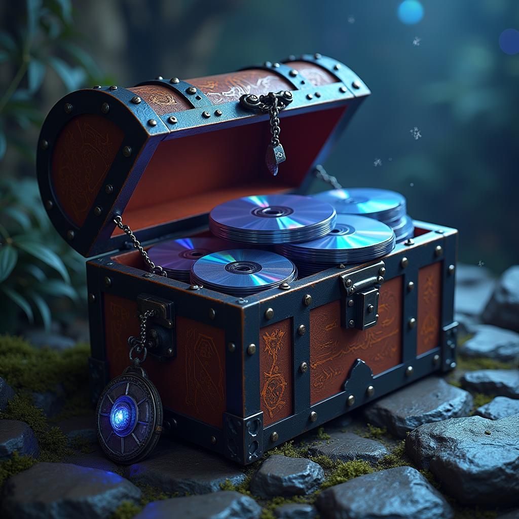 Ornate Treasure Chest Reveals CD Trove