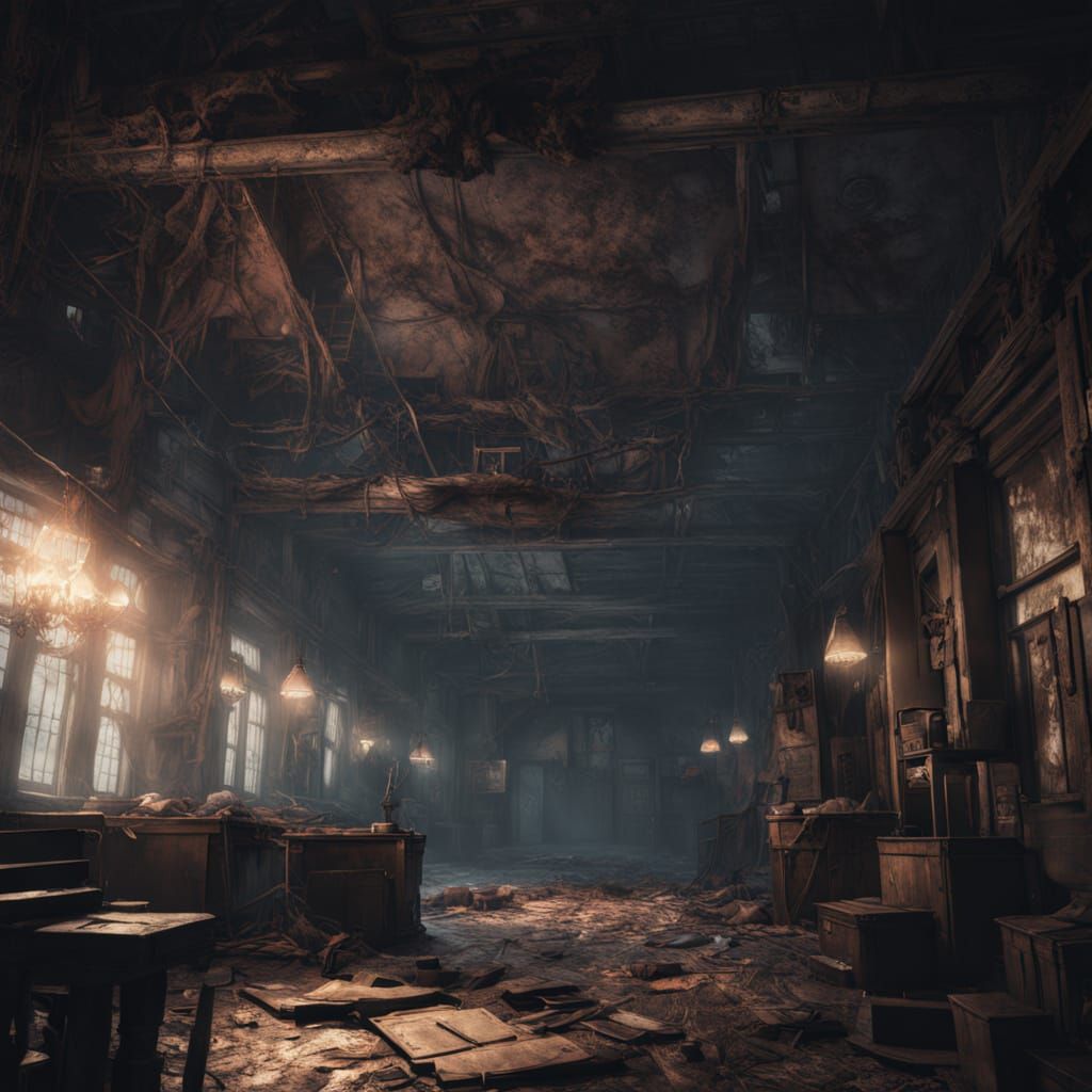 Vampire Face Melting into Digital Static