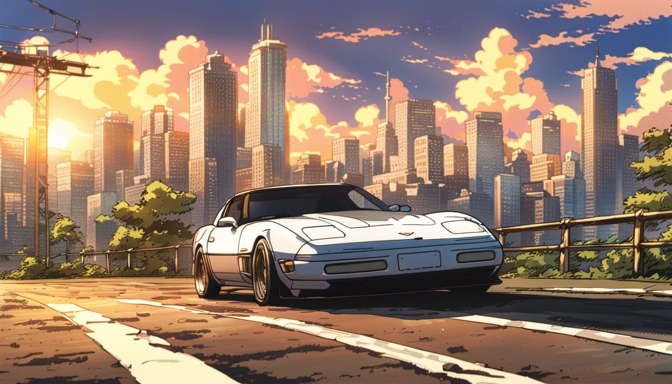 Anime Style Chevrolet Corvette C4