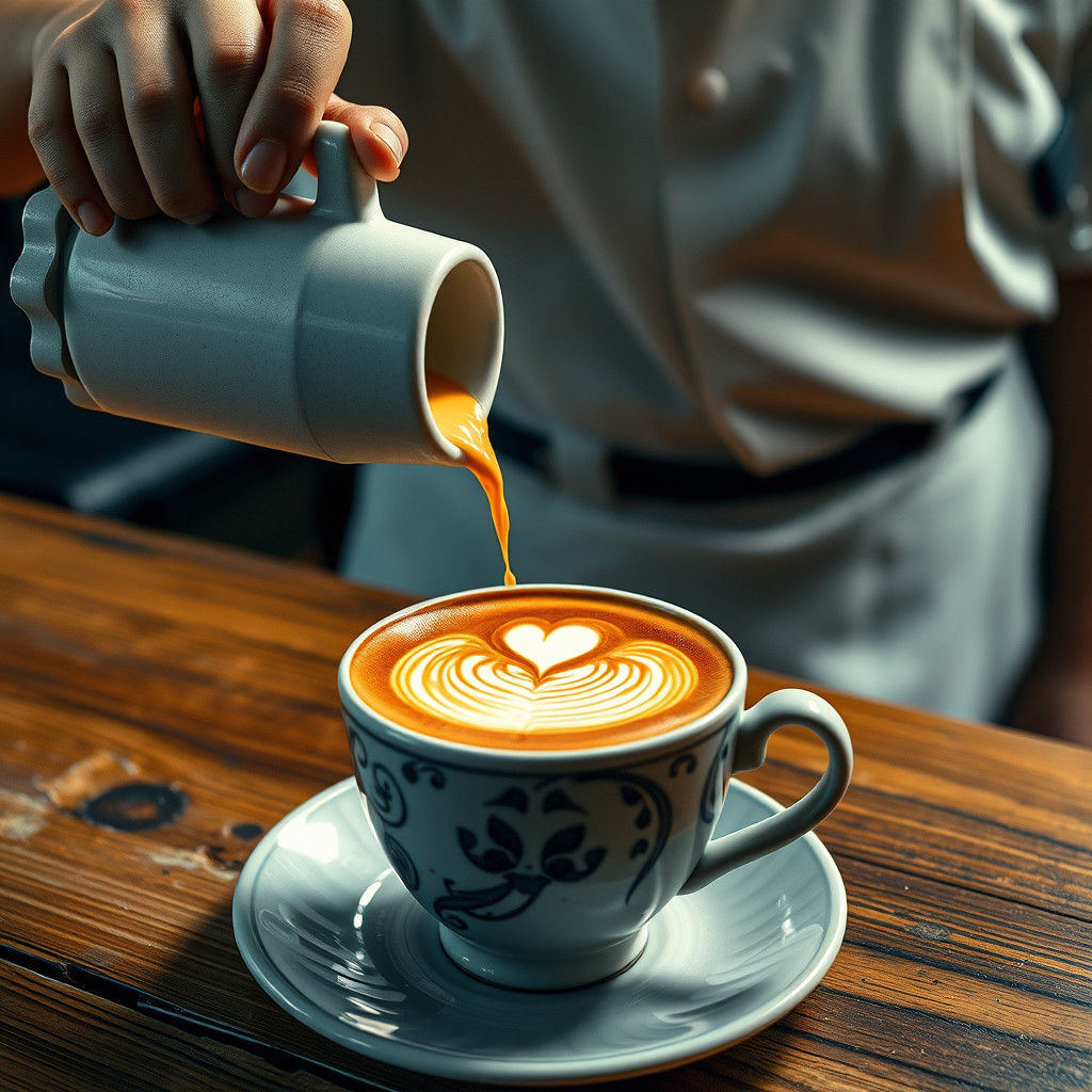 Artisanal Coffee with Cat Latte Art
