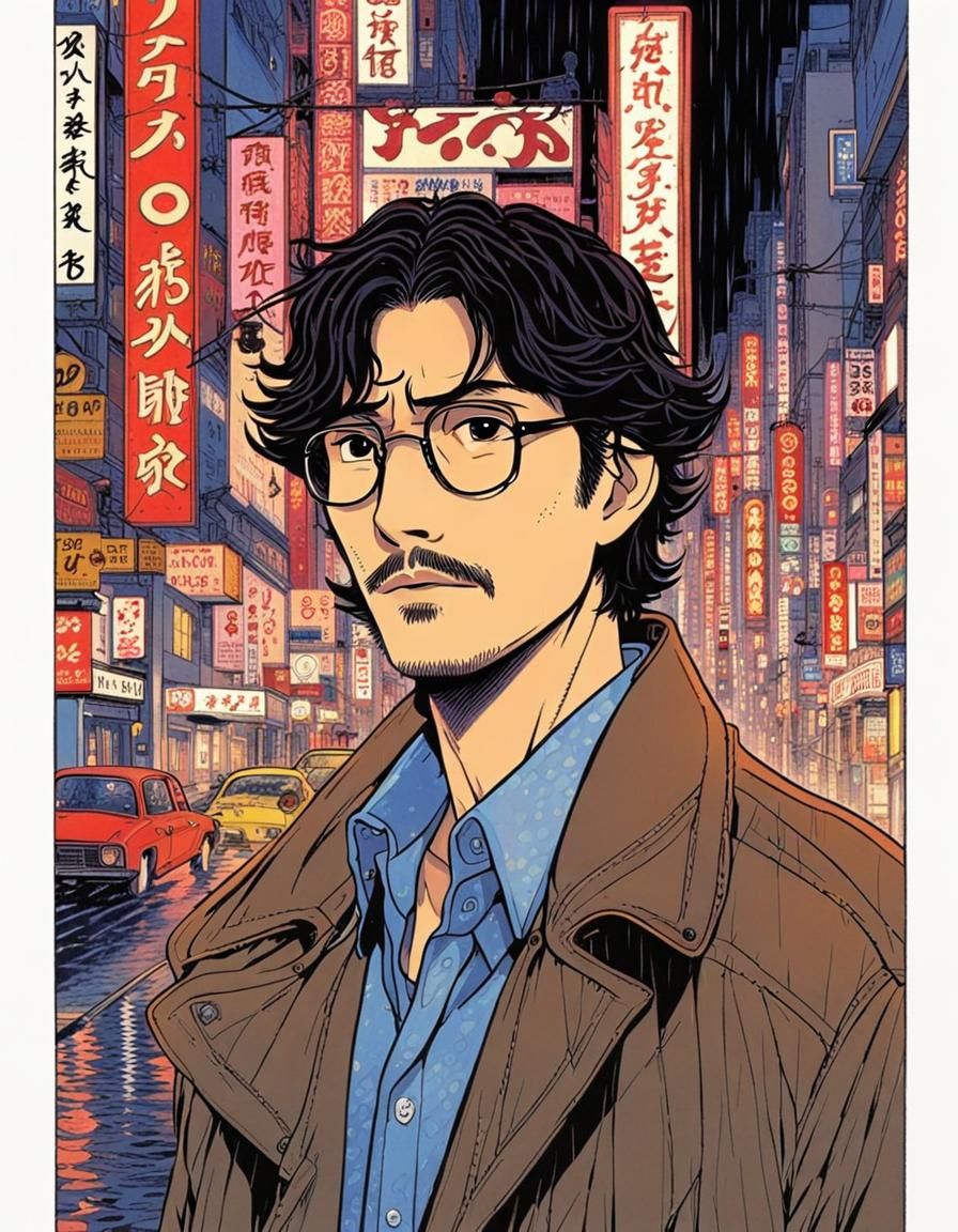 Detective in Tokyo's Neon Lights, Manga Style