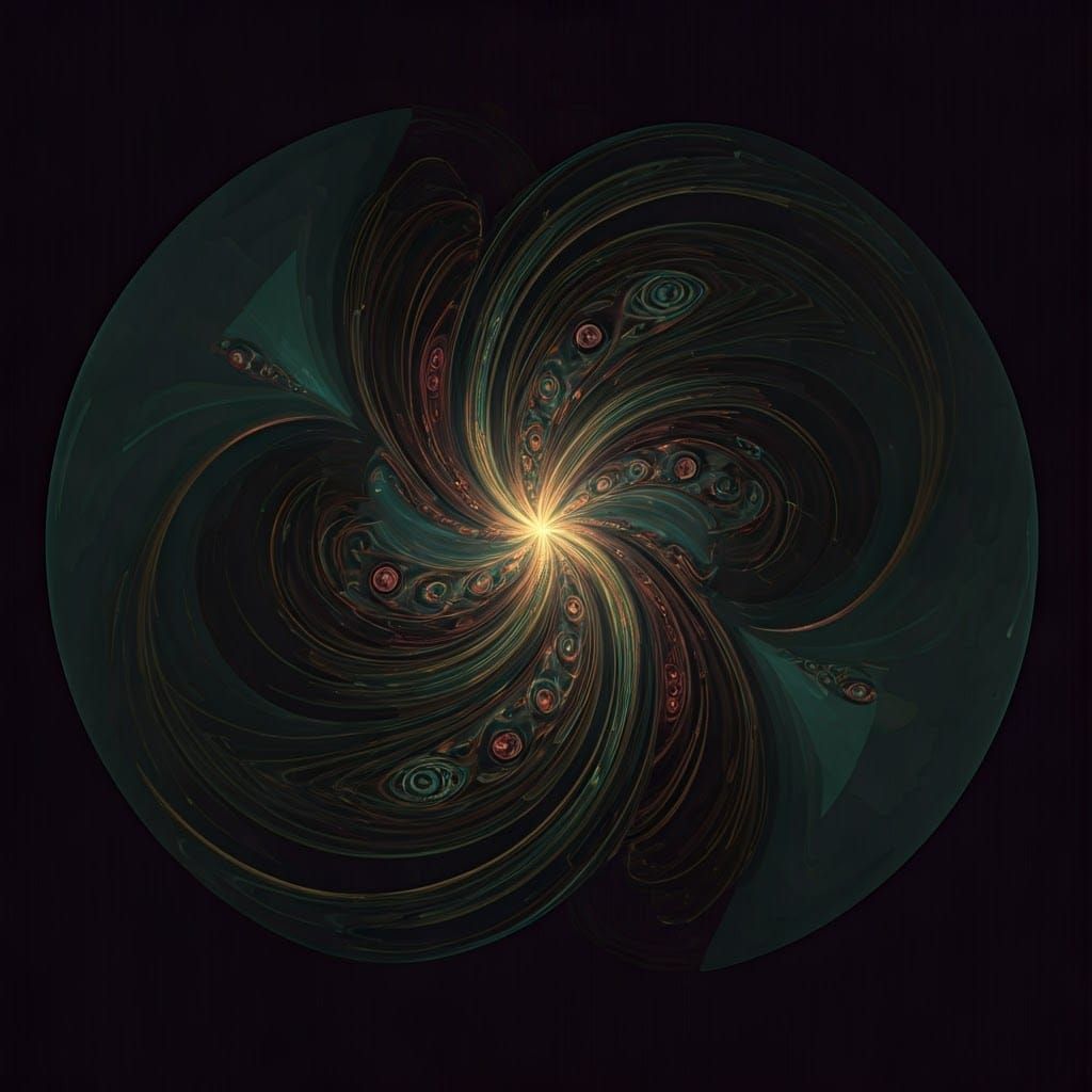 Fractal Dreamscape in Cyberpunk Aesthetic