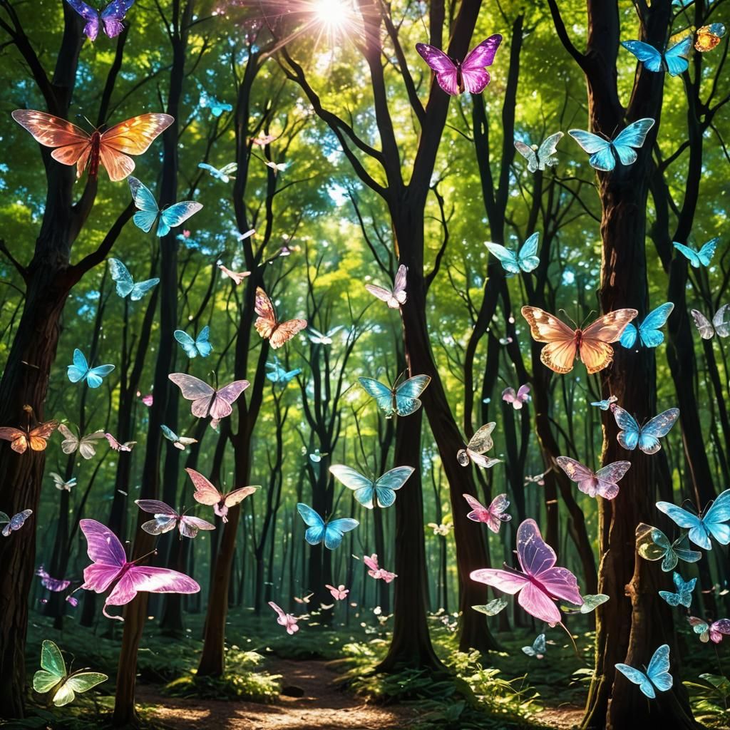 Surreal Crystal Forest in a Parallel Universe