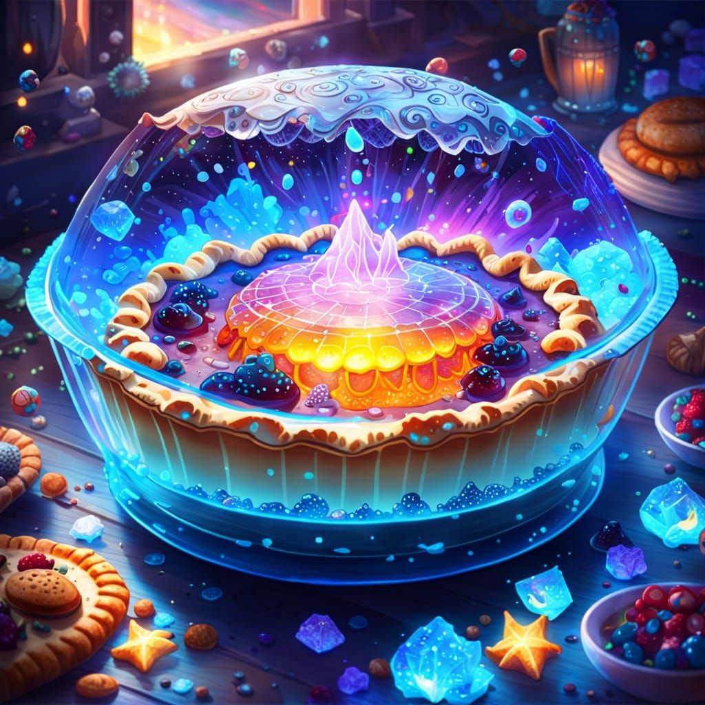 Ocean Pie in Crystal Dish by Mullins