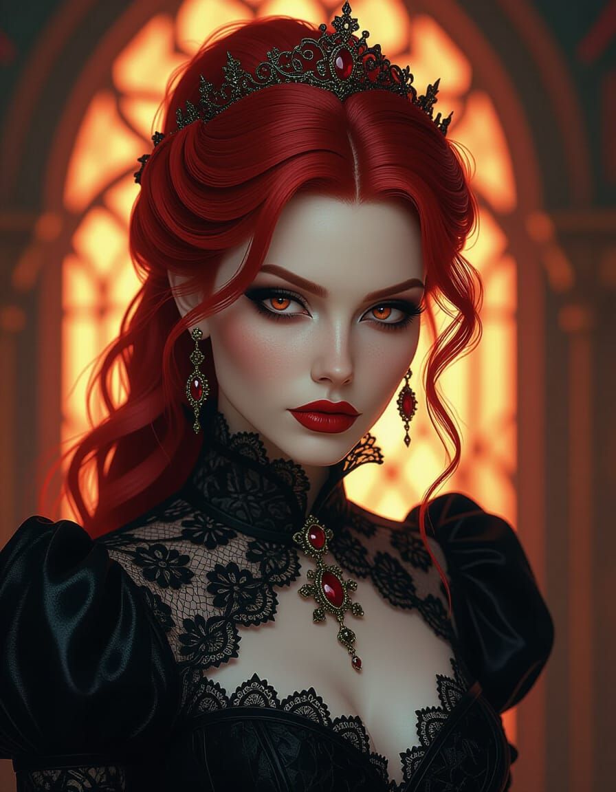 Malevolent Spectral Figure in Burtonesque Style