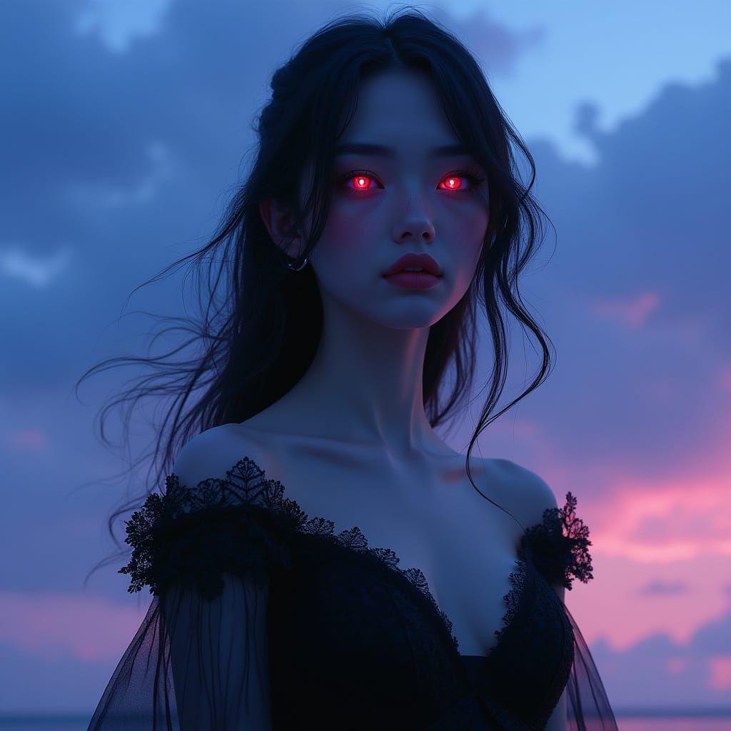 Ethereal Beauty Under Twilight Skies