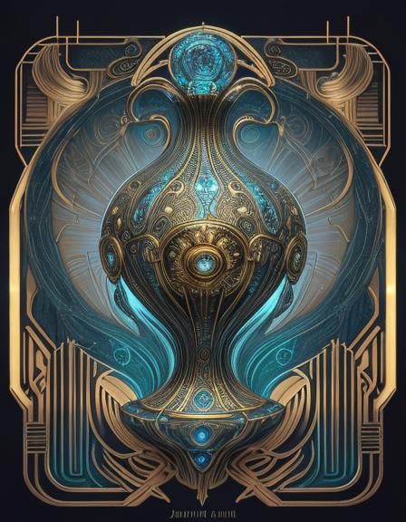 Biopunk Art Deco Urn Unleashes Spirit Energy