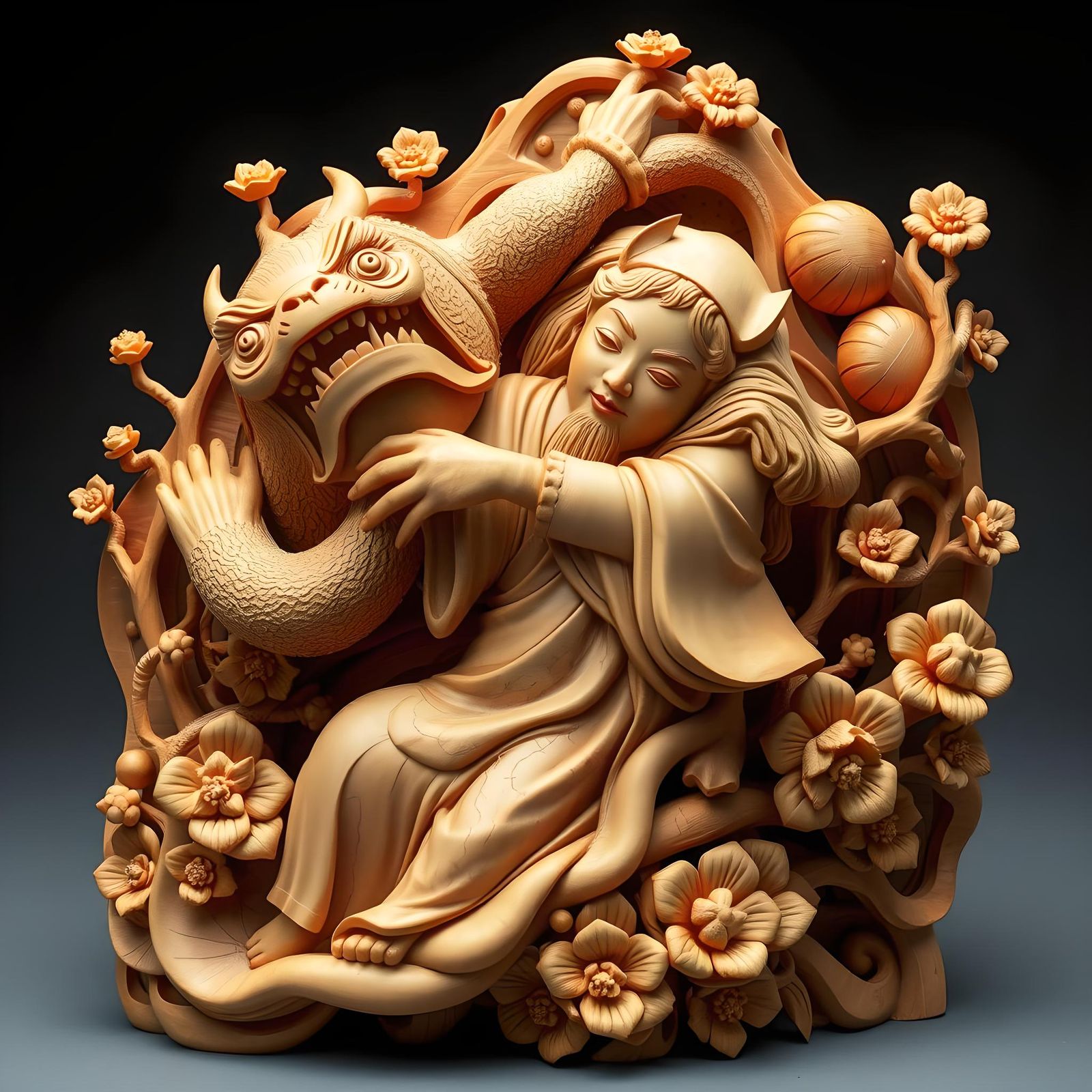 Inami Woodcarving (traditional Inami chokoku sculpture carve...