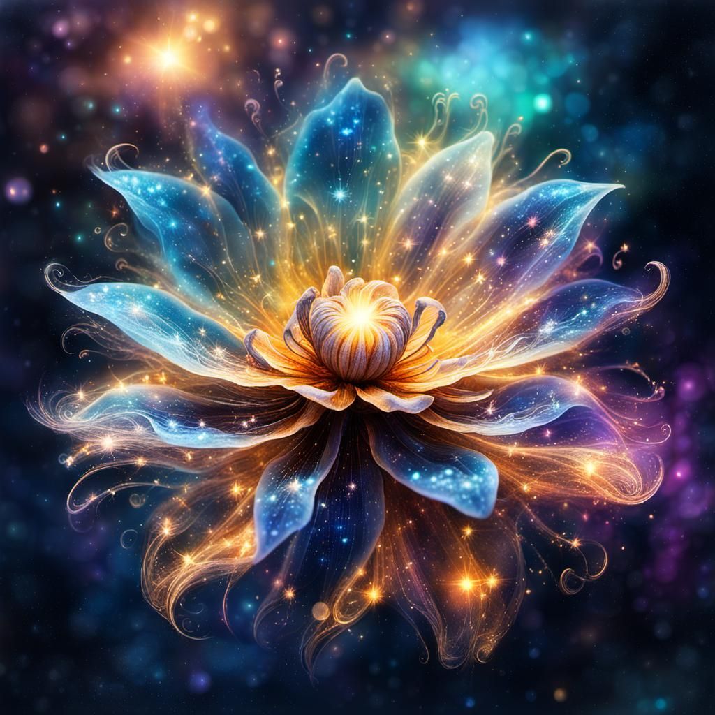 Cosmic Starlight Flower