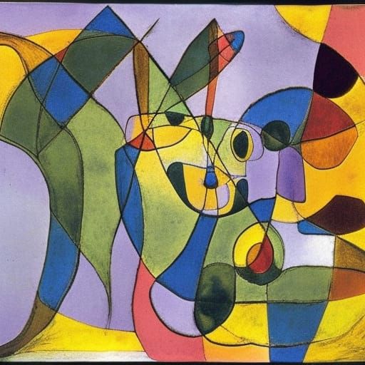 Surreal Sunflower Fairy Woman in Blended Styles