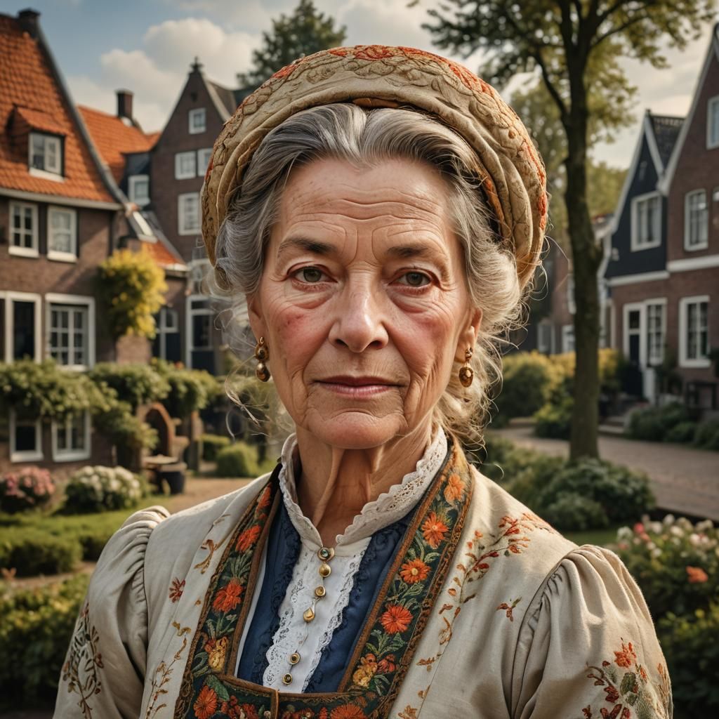Dutch Golden Age Portrait of Elderly Woman