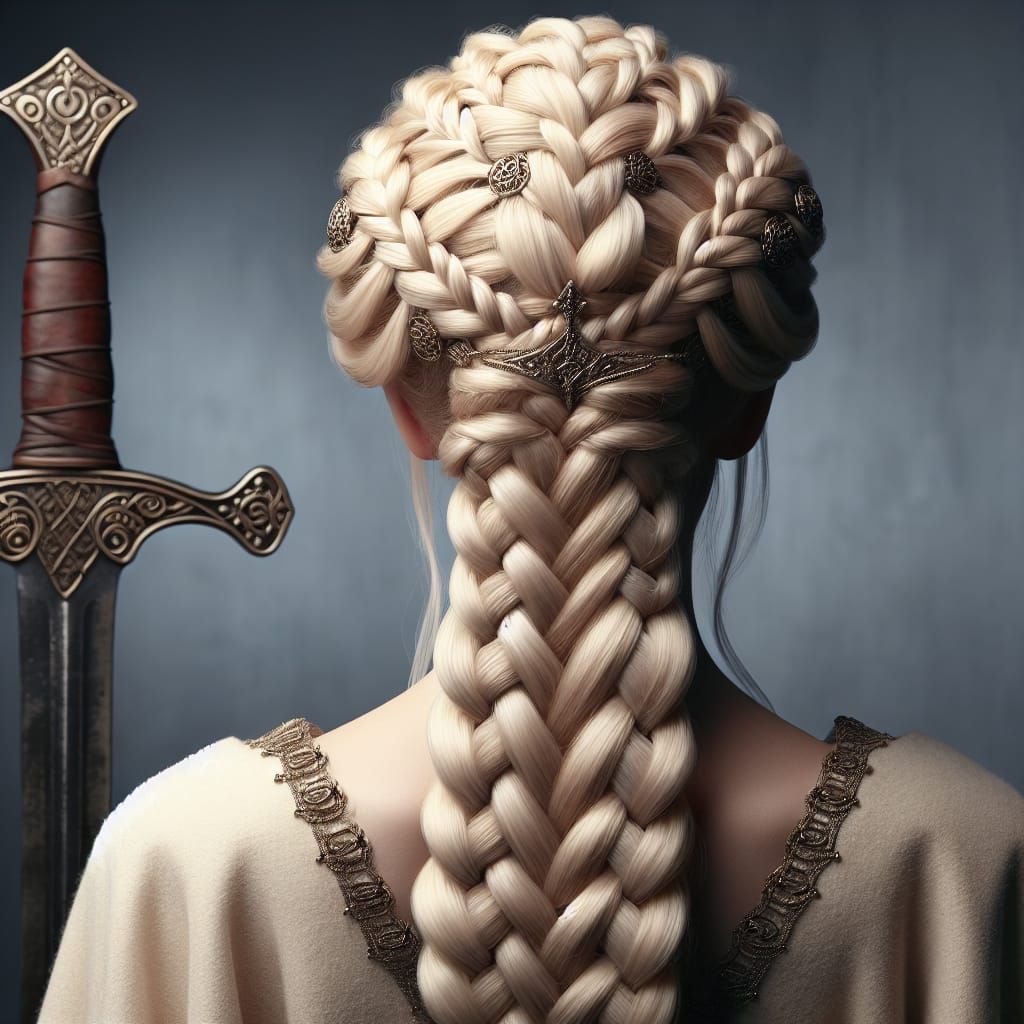 Regal Celtic Braided Viking Queen