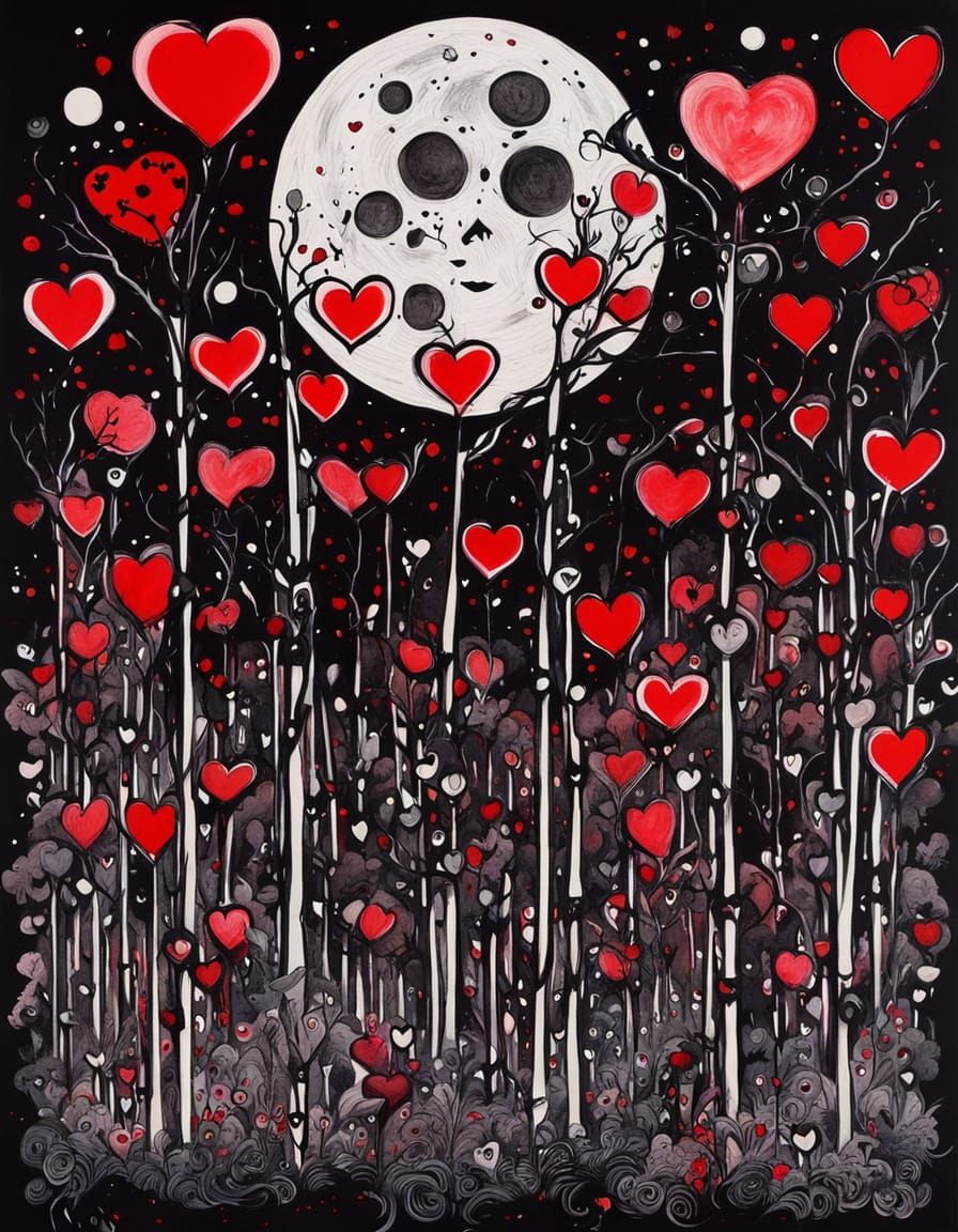 Enchanted Fairies Amidst a Blood Moon, Blending Candycore an...