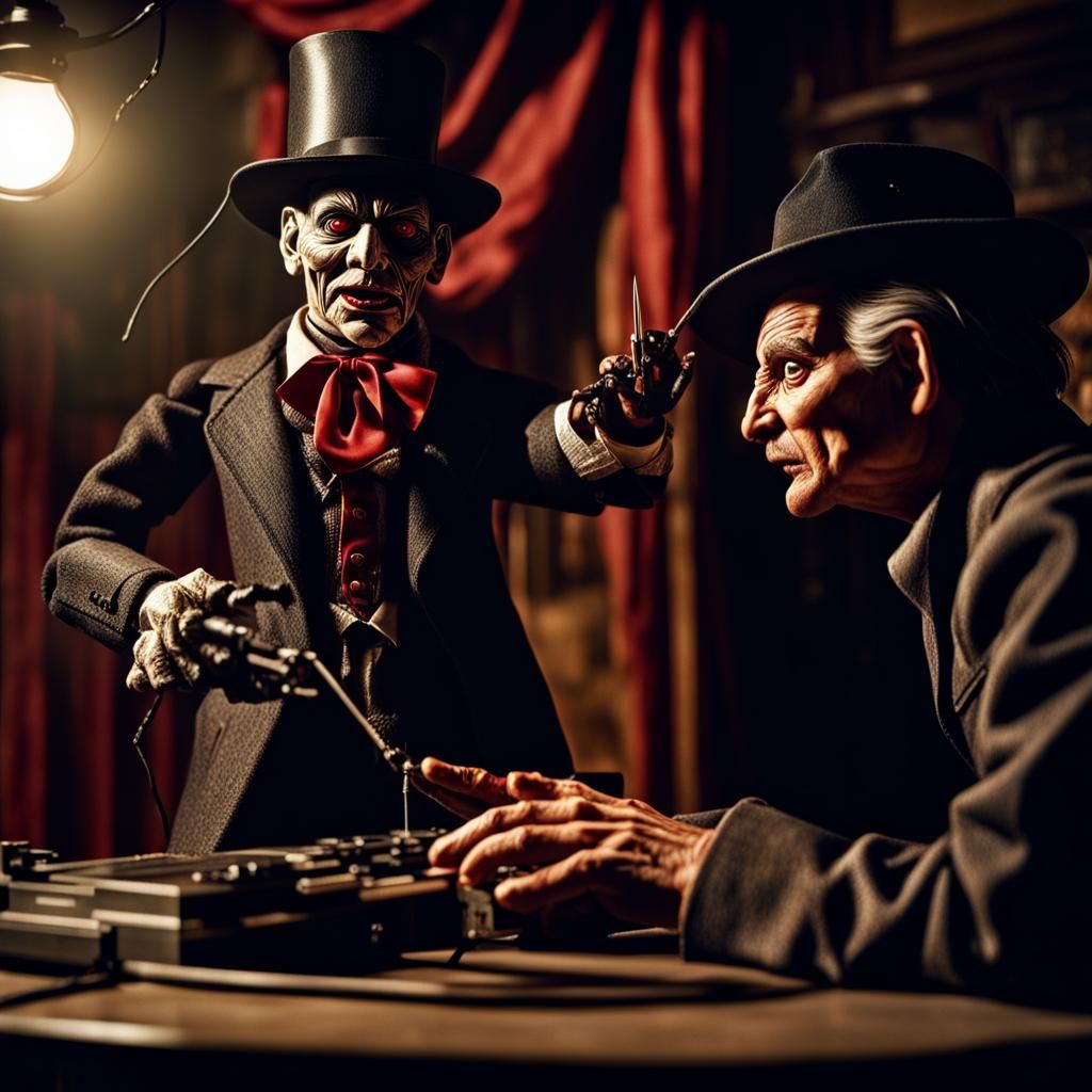 Puppet Master Controls Man: 80s Horror