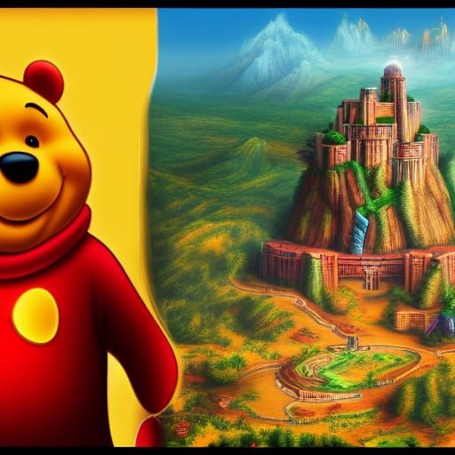Xi Jinping as Winnie the Pooh: Fantasy Art