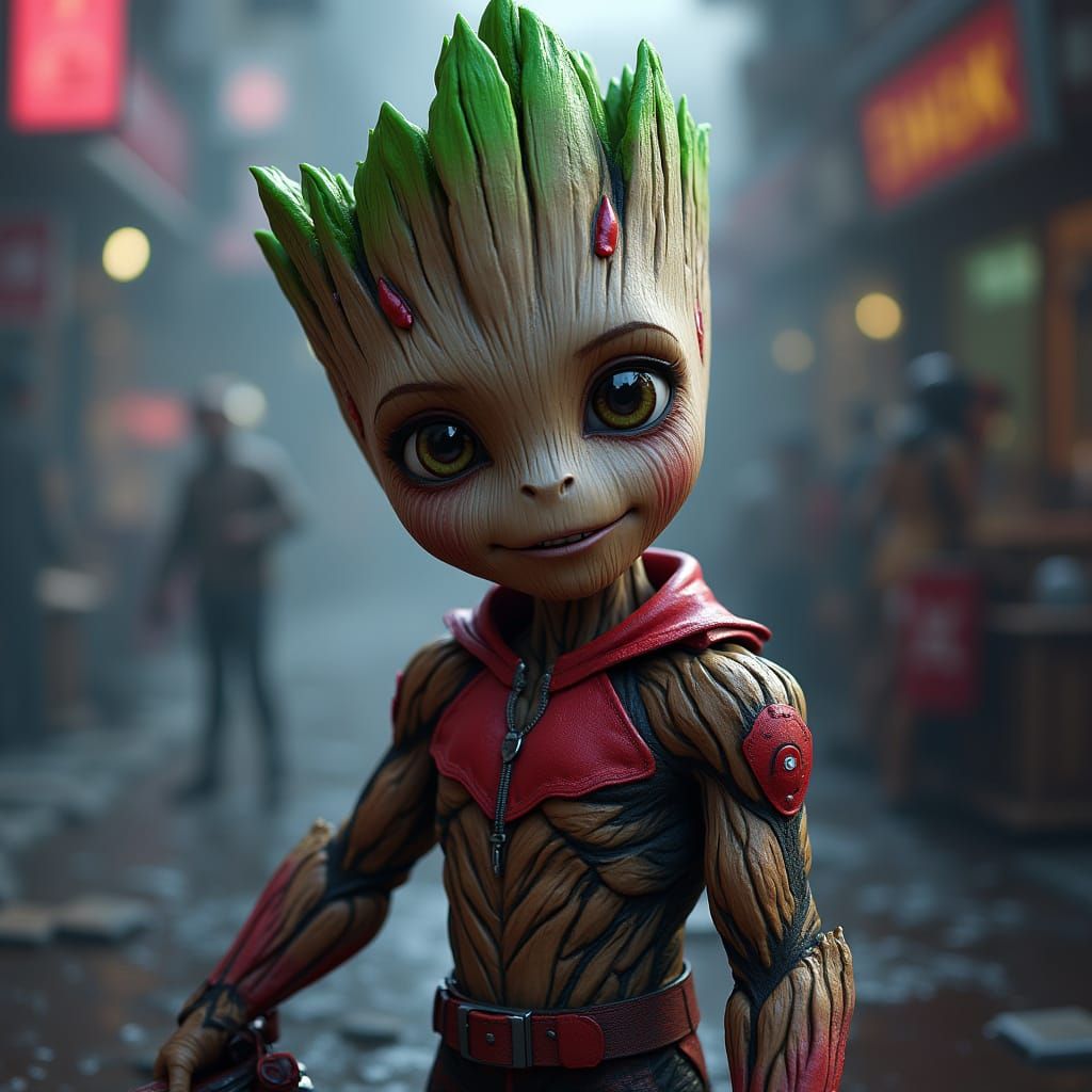 Fantastical Harley Quinn Concept Art in Detailed Matte Paint...