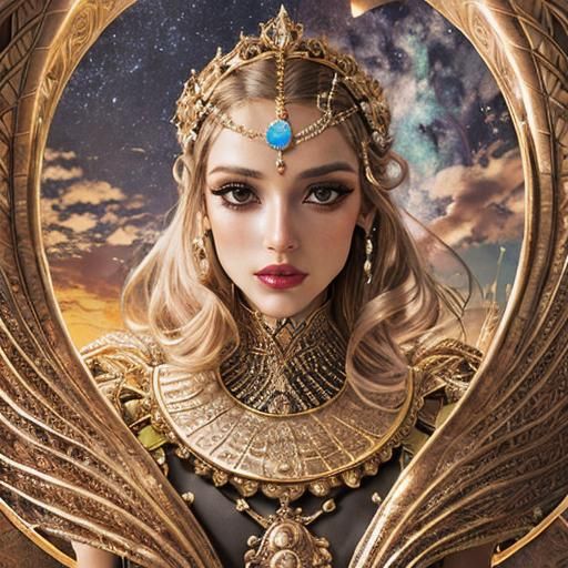 Psychedelic Celebration in Vivid Colors and Zentangle Style