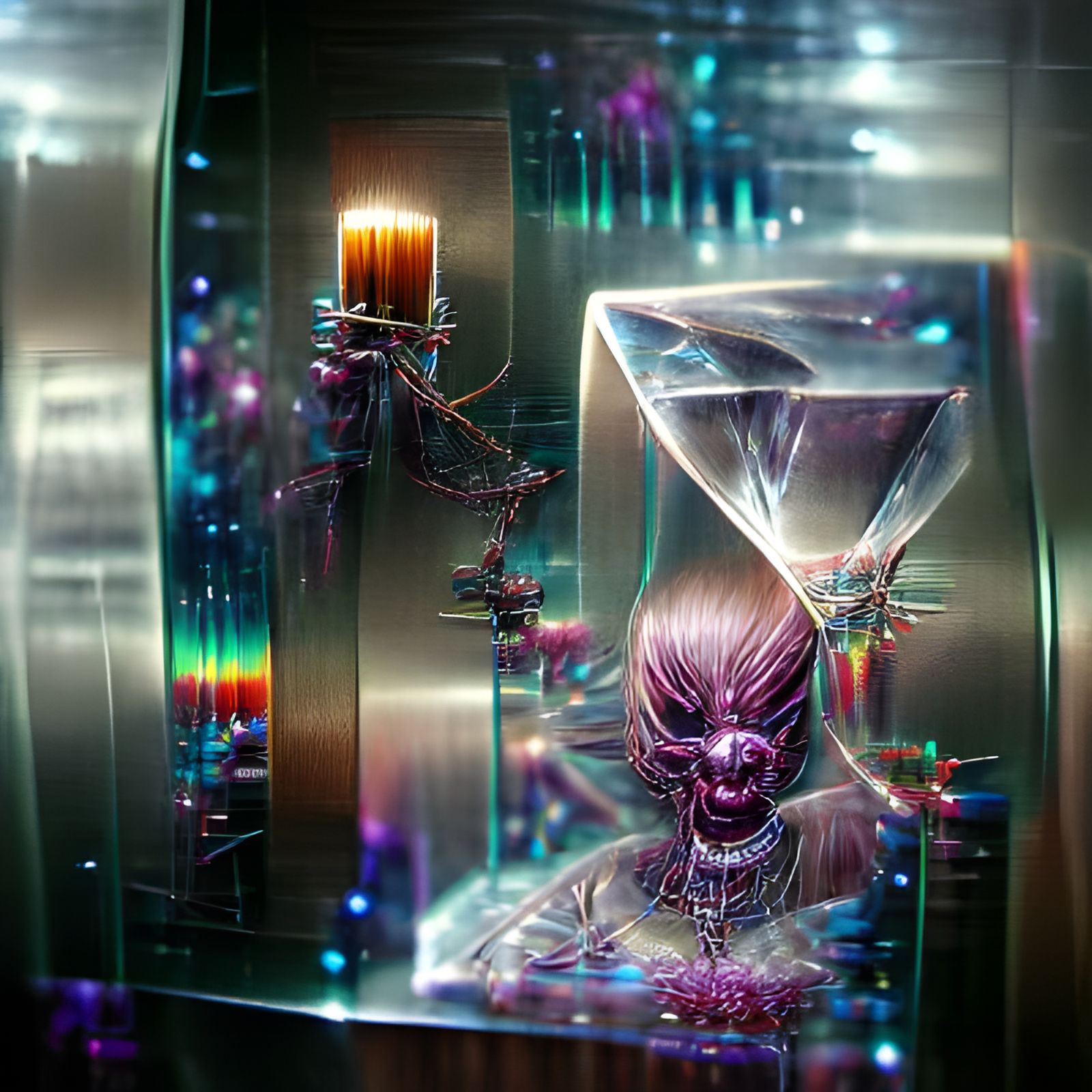 Astral Quantum Time Crystal in Mixed Media