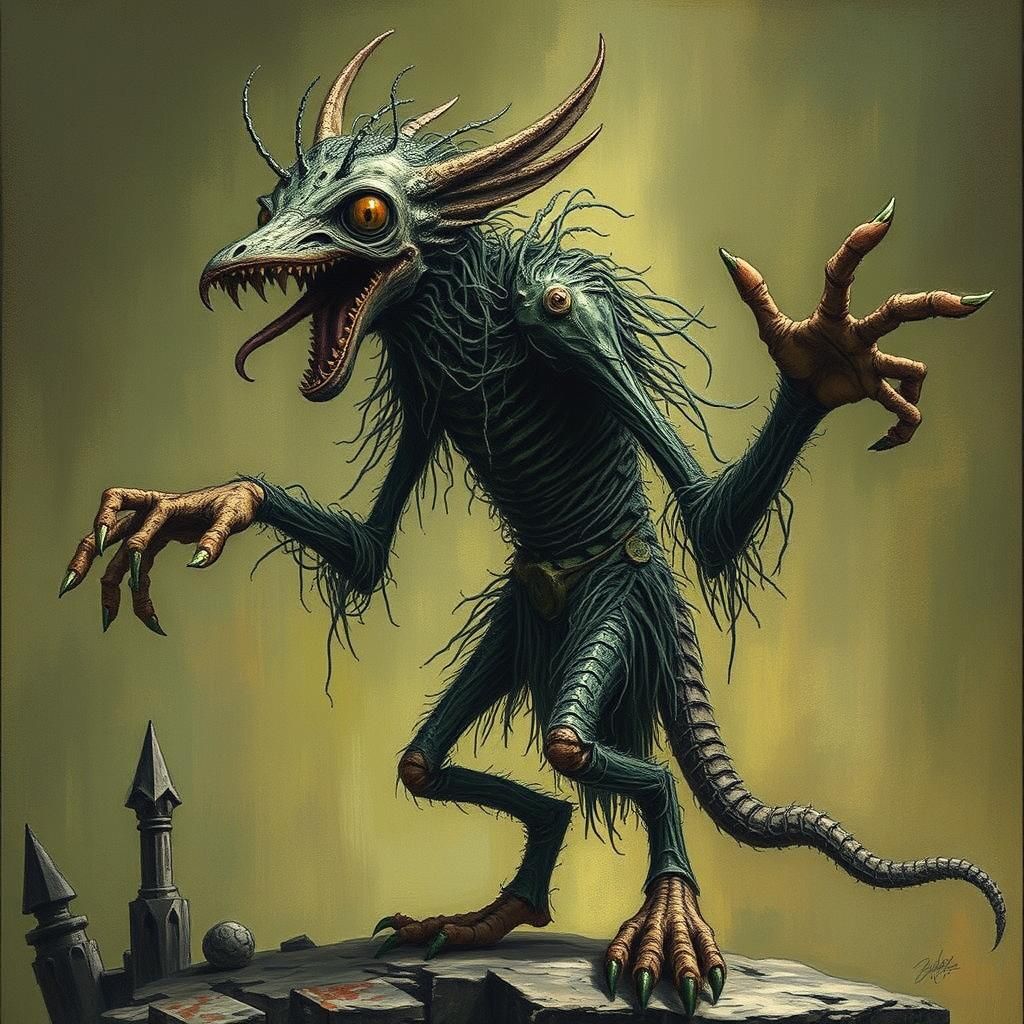 Ghoul in Nanotechnology Tower: A Digital Masterpiece