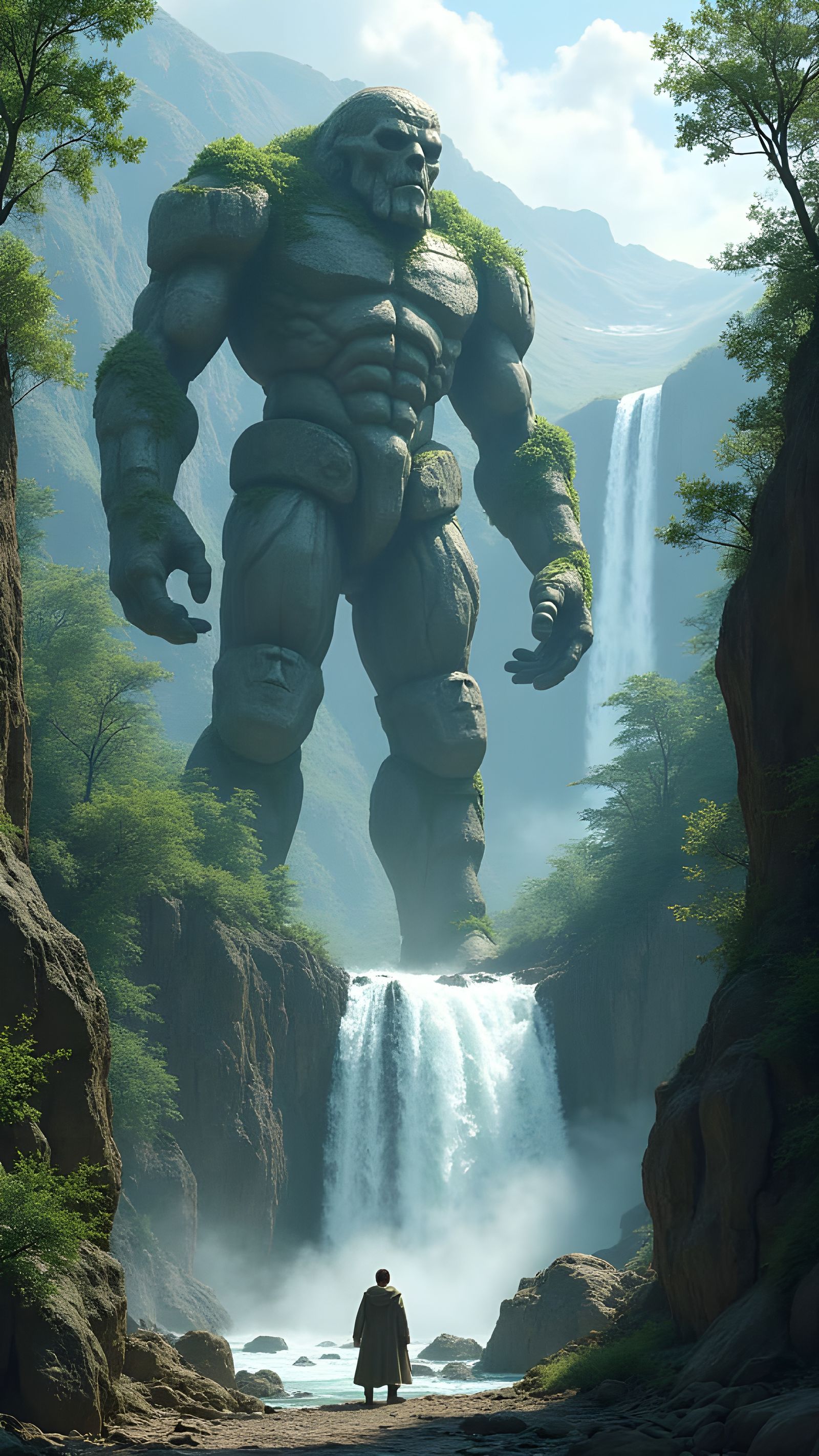 Granite Guardian of Serene Waters