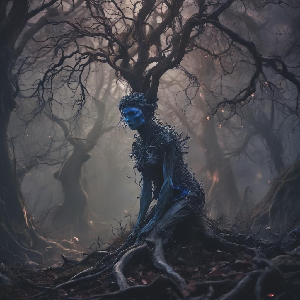 Impossible Creature in a Dark Fantasy Realm